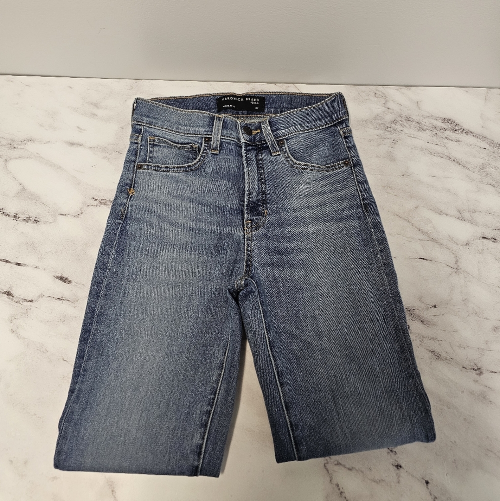 VERONICA BEARD Debbie Skinny High Rise Blue Jeans 27 Preowned - Picture 5 of 10
